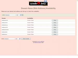 domain name availability script